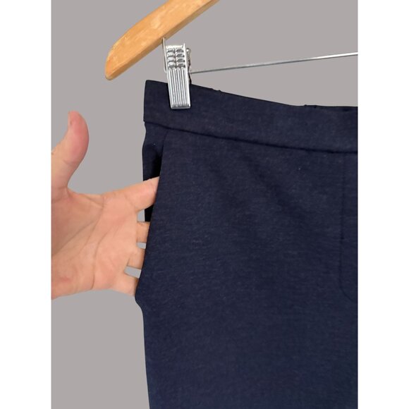 Theory Womens Navy Double-Knit Pull-On Pants Size 8 - Picture 3 of 8